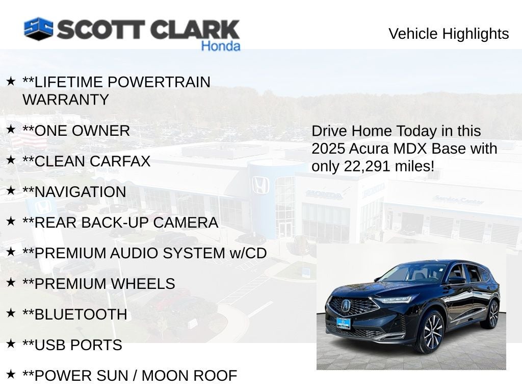 2025 Acura MDX w/Technology Package