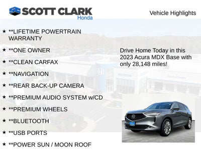 2023 Acura MDX w/Advance Package