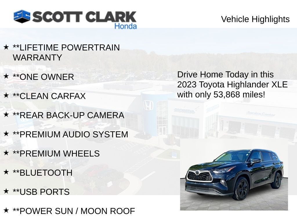 2023 Toyota Highlander XLE