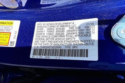 2025 Honda CR-V Hybrid Sport