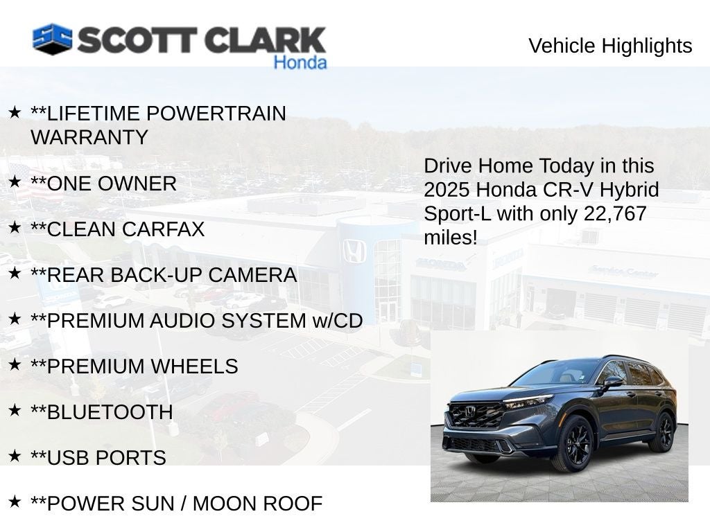 2025 Honda CR-V Hybrid Sport-L