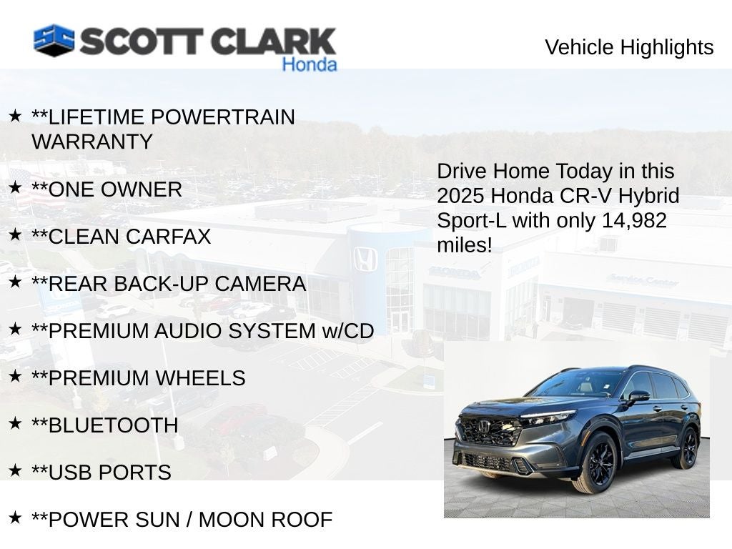 2025 Honda CR-V Hybrid Sport-L
