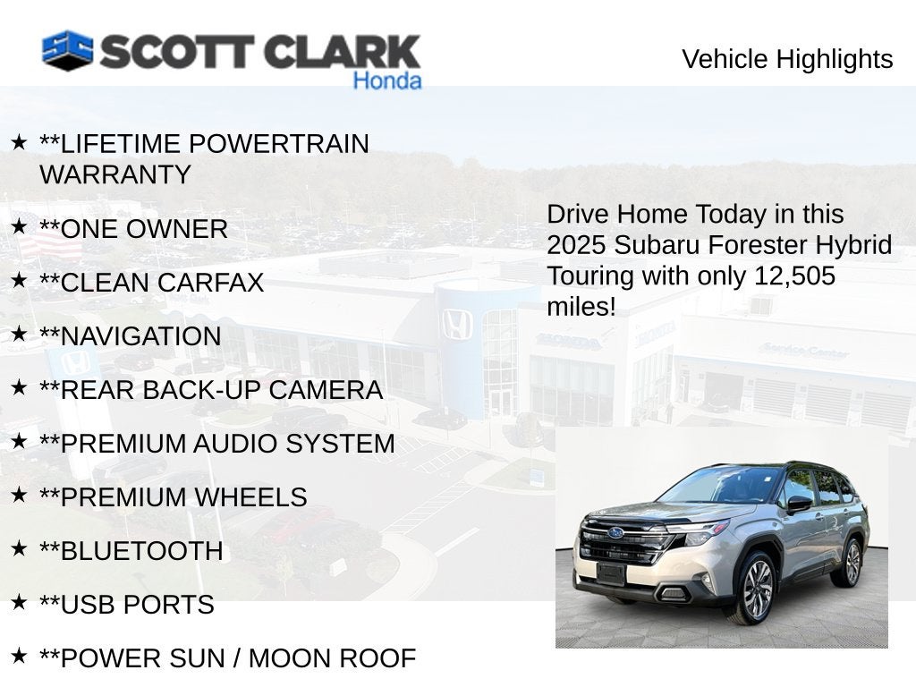 2025 Subaru Forester Hybrid Touring Hybrid