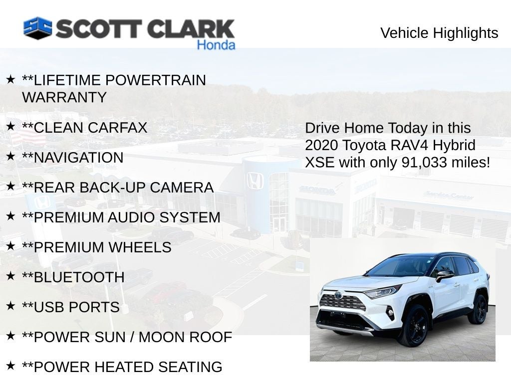 2020 Toyota RAV4 Hybrid Hybrid XSE
