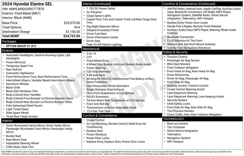 2024 Hyundai Elantra SEL