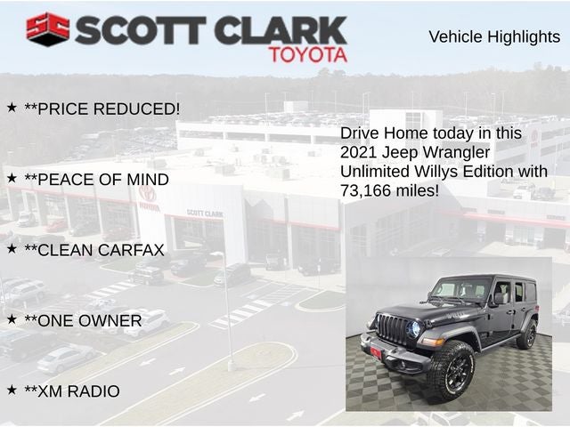 2021 Jeep Wrangler Unlimited Willys 4D Sport Utility
