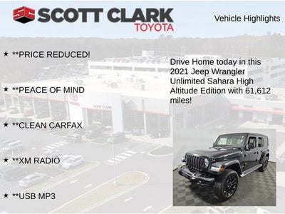 2021 Jeep Wrangler Unlimited Sahara High Altitude 4D Sport Utility