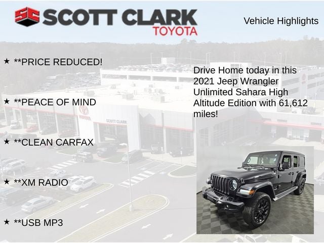 2021 Jeep Wrangler Unlimited Sahara High Altitude 4D Sport Utility
