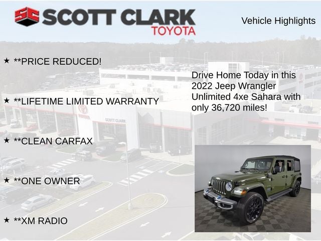 2022 Jeep Wrangler Unlimited Sahara 4xe 4D Sport Utility