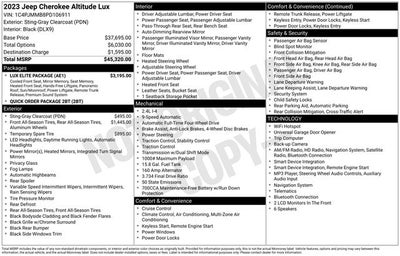 2023 Jeep Cherokee Altitude 4D Sport Utility
