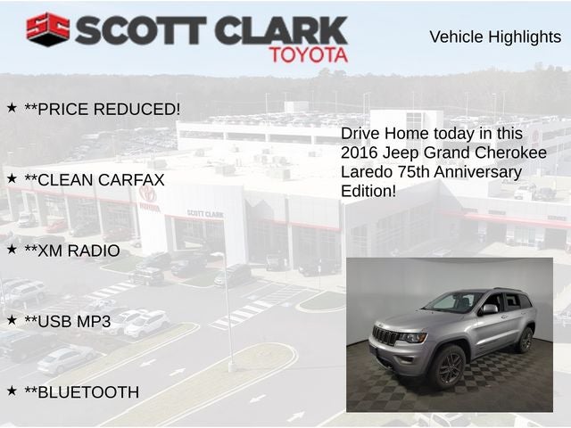 2016 Jeep Grand Cherokee Laredo 4D Sport Utility
