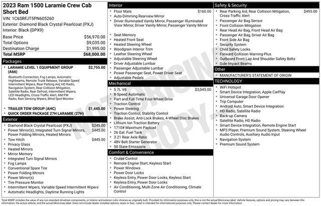 2023 RAM 1500 Laramie 4D Crew Cab