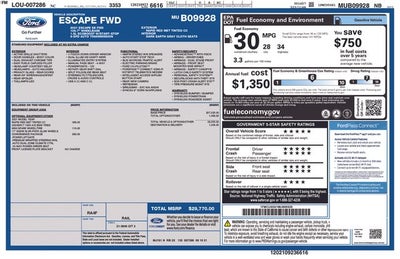 2021 Ford Escape SE 4D Sport Utility