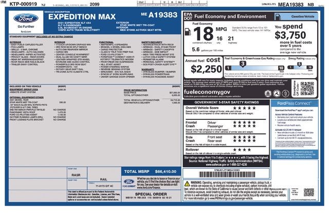 2021 Ford Expedition Max XLT 4D Sport Utility