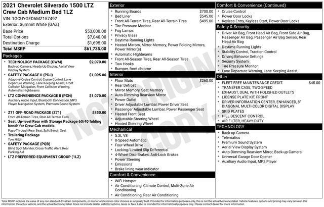 2021 Chevrolet Silverado 1500 LTZ