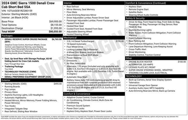 2024 GMC Sierra 1500 Denali 4D Crew Cab