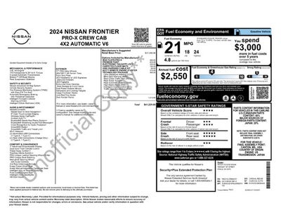 2024 Nissan Frontier PRO-X 4D Crew Cab