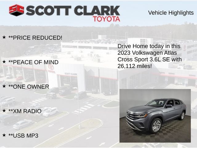2023 Volkswagen Atlas Cross Sport 3.6L V6 SE w/Technology 4D Sport Utility