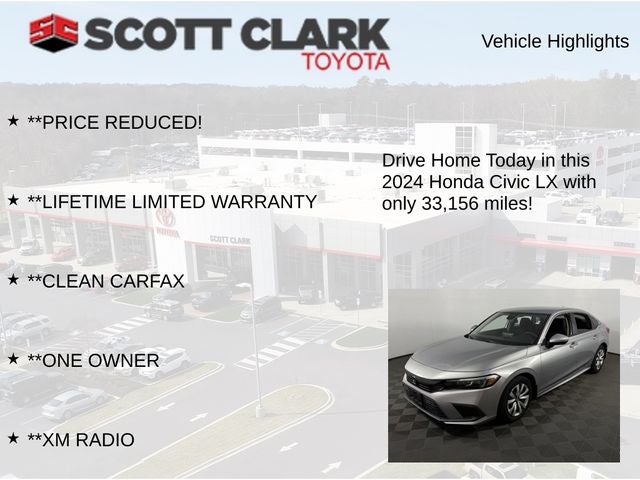 2024 Honda Civic LX 4D Sedan