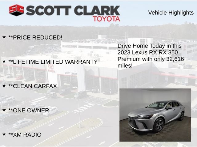 2023 Lexus RX 350 Premium 4D Sport Utility