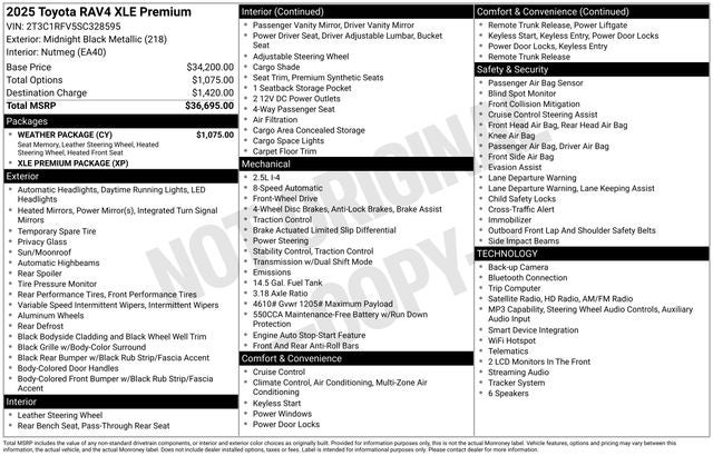 2025 Toyota RAV4 XLE Premium