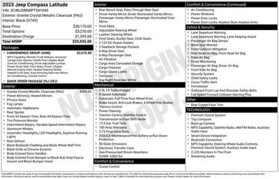 2023 Jeep Compass Latitude 4D Sport Utility