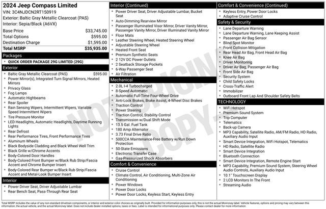 2024 Jeep Compass Limited 4D Sport Utility