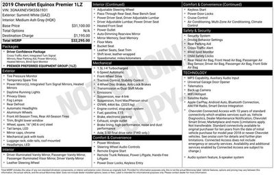 2019 Chevrolet Equinox Premier 4D Sport Utility