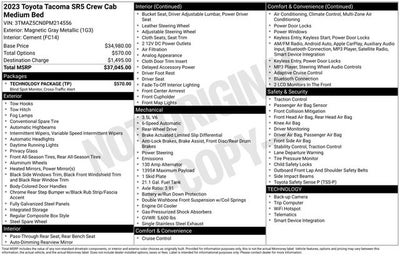 2023 Toyota Tacoma SR5 V6