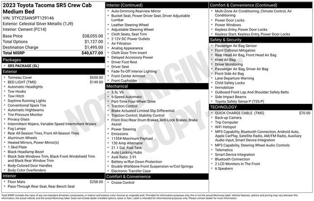 2023 Toyota Tacoma SR5 V6