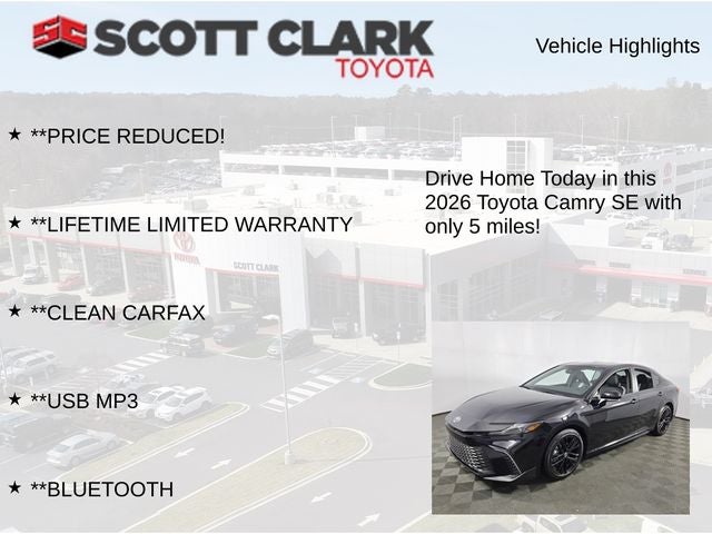 2026 Toyota Camry SE 4D Sedan