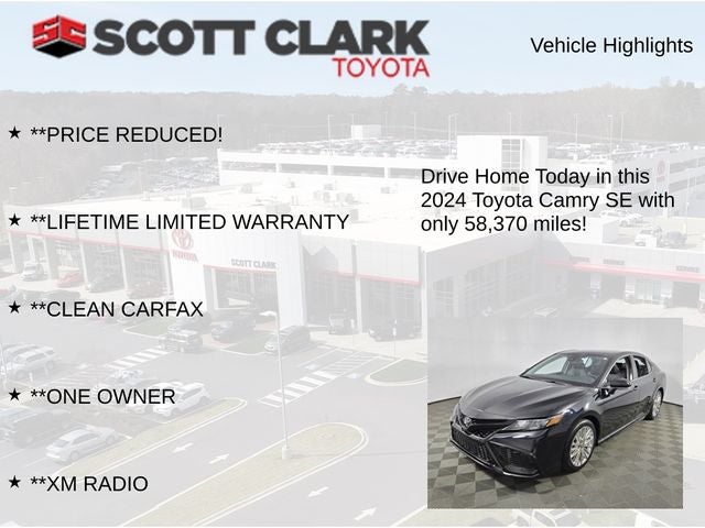 2024 Toyota Camry SE 4D Sedan