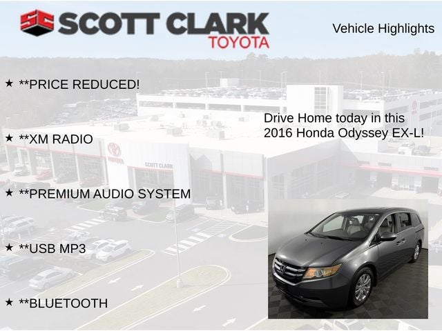 2016 Honda Odyssey EX-L 4D Passenger Van