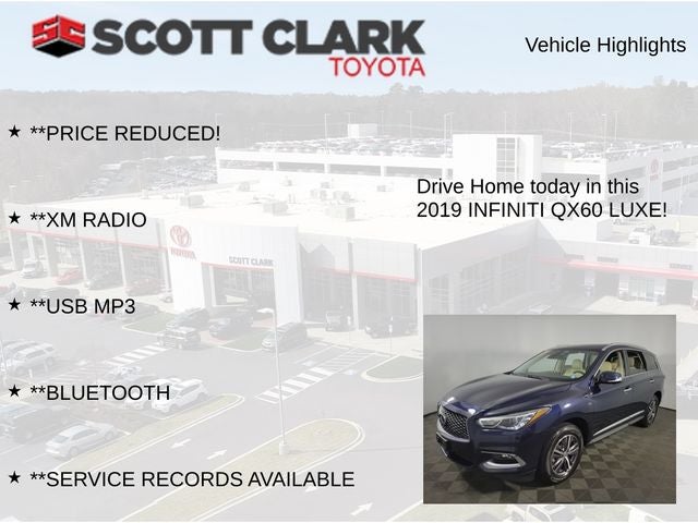2019 INFINITI QX60 LUXE 4D Sport Utility