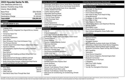 2023 Hyundai Santa Fe SEL 4D Sport Utility