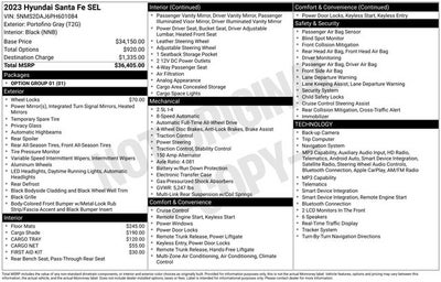 2023 Hyundai Santa Fe SEL 4D Sport Utility