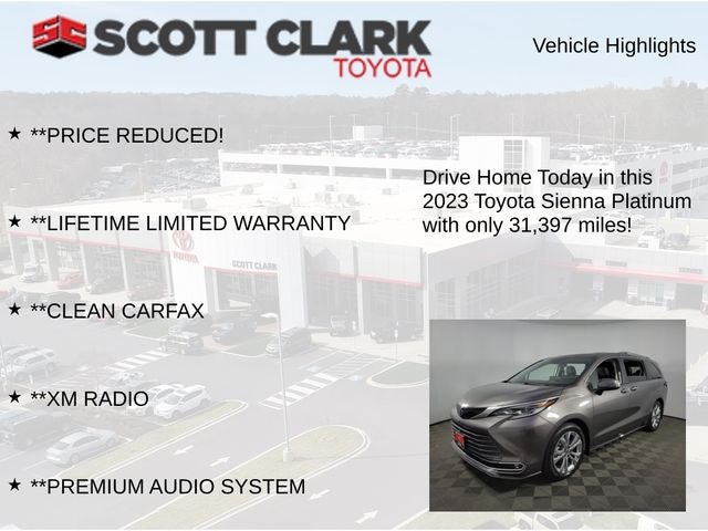 2023 Toyota Sienna Platinum 7 Passenger