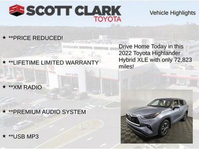 2022 Toyota Highlander Hybrid XLE 4D Sport Utility