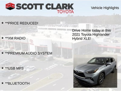 2021 Toyota Highlander Hybrid XLE 4D Sport Utility