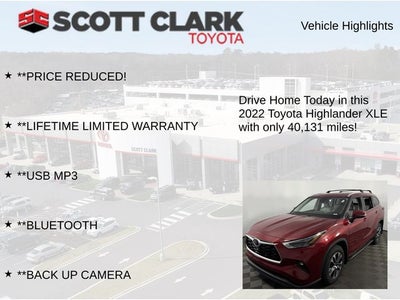 2022 Toyota Highlander XLE 4D Sport Utility