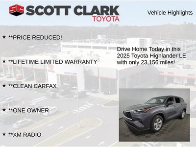 2025 Toyota Highlander LE 4D Sport Utility
