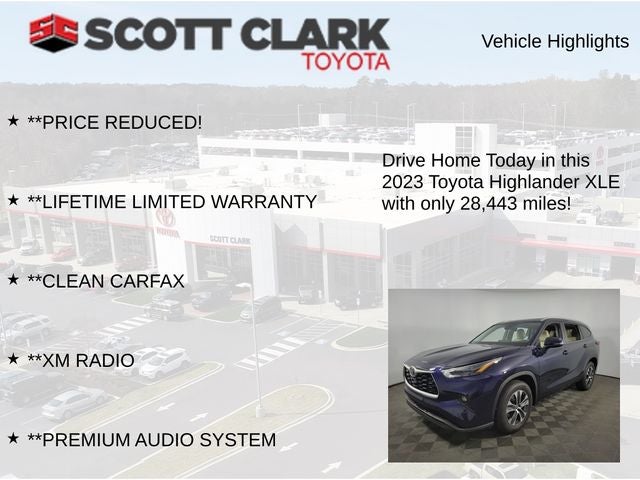 2023 Toyota Highlander XLE 4D Sport Utility