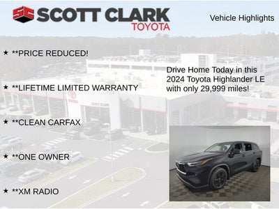 2024 Toyota Highlander LE 4D Sport Utility