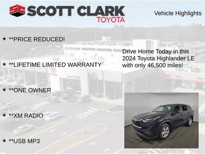 2024 Toyota Highlander LE 4D Sport Utility