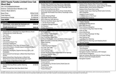 2023 Toyota Tundra Limited 4D CrewMax