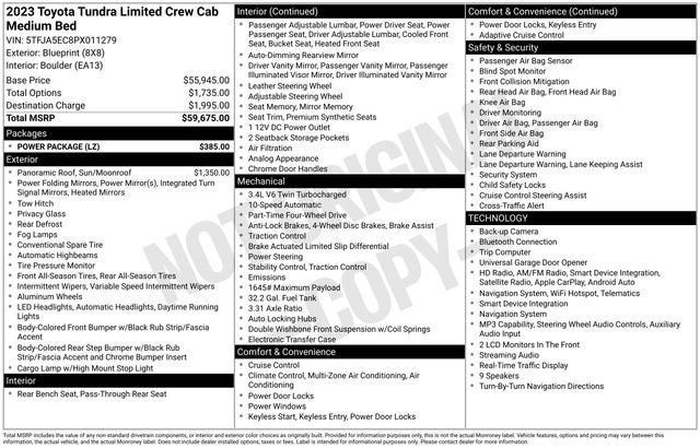 2023 Toyota Tundra Limited 4D CrewMax