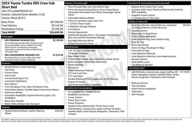 2024 Toyota Tundra SR5 4D CrewMax
