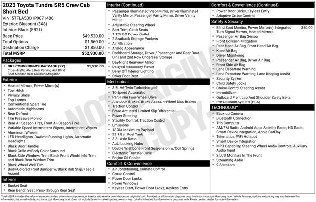 2023 Toyota Tundra SR5 4D CrewMax