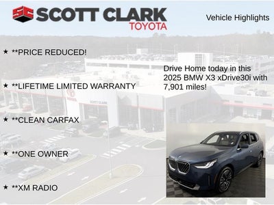 2025 BMW X3 30 xDrive 4D Sport Utility