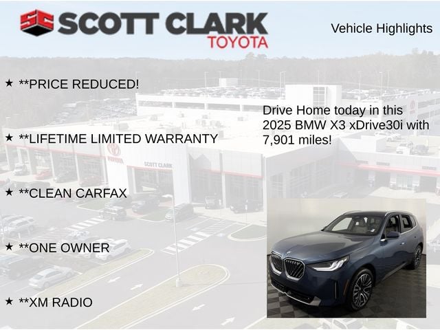 2025 BMW X3 30 xDrive 4D Sport Utility